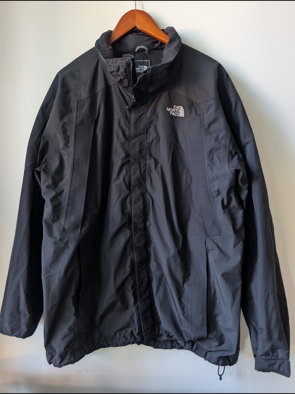 Vintage The North Face Black GORE-TEX Rain Jacket Mens XL Waterproof Shell